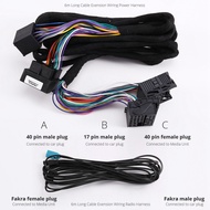 Android for E46 E38 E39 E53 X5 M3 M5 Head Unit Extension Harness 6M 17+ 40 Pin Fakra Antenna to Radi