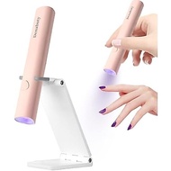 UV Light for Gel Nails, Denabuty Mini U V LED Nail Lamp Handheld with Stand, Portable Nail Dryer Rec