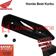 Tutup Cover Knalpot Pelindung Motor Honda BEAT KARBU / LAMA Aksesoris Motor Beat Promo Bayar Di Tempat