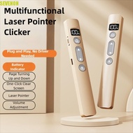 SEVENON Laser Pointer Clicker, 2.4GHz Meeting Wireless Flip Pen Clicker, Infrared Remote Remote Cont
