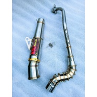 Kou mahachai Pipe 51mm canister conical open specs exhaust Pipe for Wave 125 Xrm 110/125 Wave 100/11