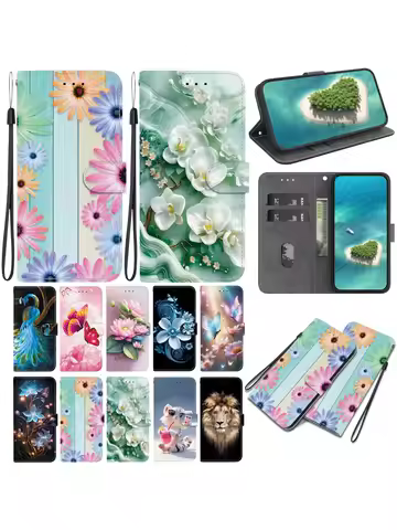 Leather Flip Wallet Cases For Sony Xperia 10 5 1 VII III V VI 2024 2023 10 Plus L3 L4 XZ3 Wallet Sta