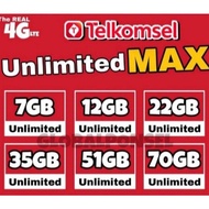 telkomsel flash unlimited max 4g lte muraaaah - 70gb