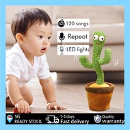 【SG[In Stock]】Dancing cactus dancing cactus plush toy Talking dancing toy singing plush toy Toddler toy gift