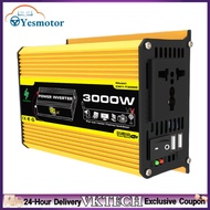 【Local Shipment】DC 12V To AC 110/220V Power Converter Dual USB Intelligent Power Inverter 3000W Digi