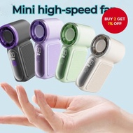 High-Speed Mini Handheld Fan USB Charging Long-Lasting Battery Turbo Powerful Small Fan x688 A13