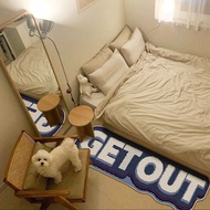 INS Funny Household Bedroom Bedside Blanket Room Decoration Absorbent Anti-slip Blanket B & B Irregu