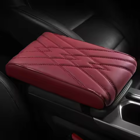 Nappa Leather Center Console Armrest Box Mat Pad Cover for kia K2 K3 K3S K4 K5 KX Cross KX3 KX5 KX7