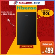 Hisense Midea Peti Sejuk 110L 95L Mini Bar Refrigerator 4 Stars Black Single Door Fridge冰箱