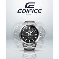 Casio Edifice EFV-140D-1AV Jam Tangan Lelaki Band Keluli Tahan Karat Perak Jam Tangan Lelaki Casio