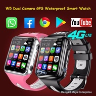 W5 4G LTE Whatsapp Facebook Google Play GPS Dual Camera Waterproof IP67 Phone Smart Watch