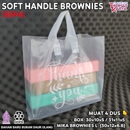 Plastik Bento 4 Sekat isi 50 Kantong Dove muat Box Nasi 18x18 + Dus Snack Ultah Syukuran Ulang Tahun