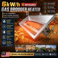 LPG Gas Brooder Heater for Chicken Coop, Automatic Temperature Control Heater for Chicks Small Anima