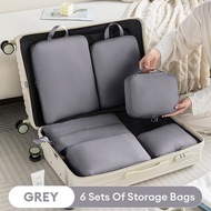 6Pcs Set Travel Storage Bag Compression Luggage Storage Bag/Compression packing cube/Packing Cube