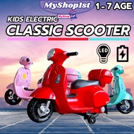 🔥Hot item 🔥 Vespa Inspired Children Electric Ride On Motor Mini Vespa Scooter Kids Bike Scooter Skut