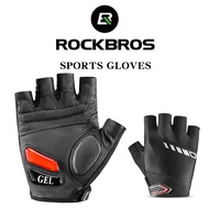 Rockbros Bicycle Gloves Half Finger Shock Absorber Size L