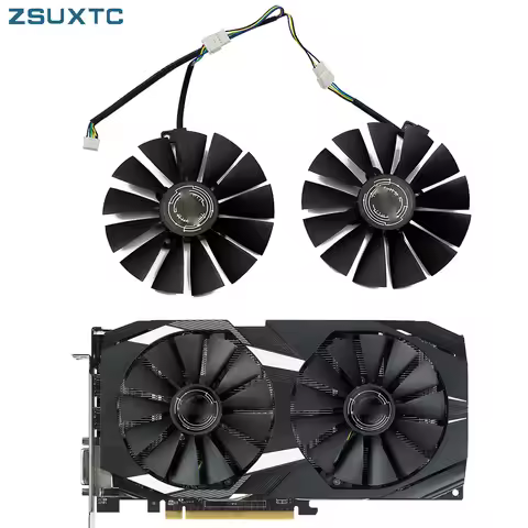 T129215SM 95mm Cooler Fan For ASUS STRIX RX 470 580 570 GTX 1050Ti 1070Ti 1080Ti Gaming Video Card C