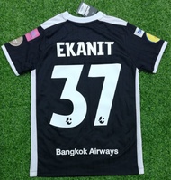 VOLT เสื้อฟุตบอลของแท้ สโมสร เชียงใหม่ เอฟซี เหย้า เอกนิษฐ์ ปัญญา เบอร์ 37 เกรดนักเตะ ของใหม่ สีดำป้