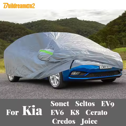 Full Car Cover For Kia Sonet Seltos EV9 EV6 K8 Cerato Credos Joice Auto Anti-UV Sun Snow Rain Dust R