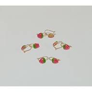 Strawberry Baby Earrings (6K Light Gold)