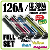 Compatible to H* 126A CE310A laserjet pro color MFP M175a M175nw M275nw CP1025 CP1025nw color Set