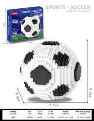 Cúp Bóng Đá World Cup Micro Particle Model Đồ Chơi Giáo Dục Lắp Ráp Cho Bé Trai Cúp Thần Lực Đồ Chơi