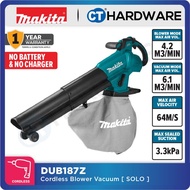 MAKITA DUB187Z CORDLESS BLOWER VACCUM 18V | 9000-13500RPM WITHOUT BATTERY &amp; CHARGER