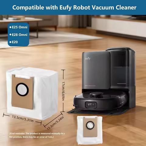 eufy E20 replacement dust bag compatible with eufy E20, robot vacuum cleaner replacement parts acces
