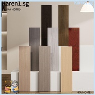 KA Floor Tile Sticker, Wood Grain Self Adhesive Skirting Line, Home Decor Living Room Windowsill Waterproof Corner Wallpaper