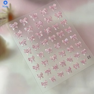 Nail Stickers Glitter Jelly Bow Tie Sticker Nail Art Decoration 【bluey】