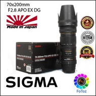 Sigma 70x200mm F2.8 APO EX DG Lens For Canon & Nikon (Used)