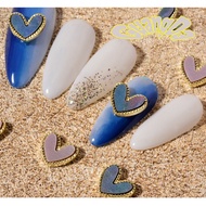 【GuangDa】1PCS Women Nail Art Love Flat Sides Drill Polish Glue Decorative Web Celebrity Heart Joker Peach Jewelry Ladies Nail Care