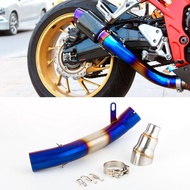 Motorcycle Exhaust Escape Modified Center Link Stainless Steel Pipe For Honda CB650F CB650R CBR650R 2019-2020
