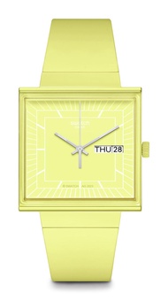 Unisex Casual Watch Yellow Bioceramic Quartz WHAT IF?…LEMON