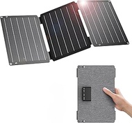 30 W Solar Charger, BigBlue Portable Solar Panel with DC Ports, Quick Charge 18 W USB-C/USB-A QC3.0