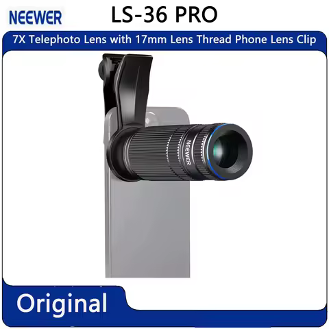 Original NEEWER LS - 36 PRO 7X Telephoto Lens with 17mm Lens Thread Phone Lens Clip Unleash Pro leve