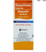 DEQUADIN (Para Sa Singaw) 5 mg/mL Oral Paint 15 mL Bottle