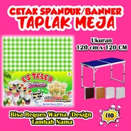 Es Teler Banner + Tablecloth Size 120 cm x 120 cm