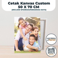 Canvas Photo Print 50x70 Cm Canvas Photo Print + Stretcher (Wooden Frame)