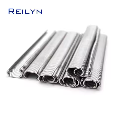 1000PCS C-type Nails C17 C24 Galvanized Iron C Ring Nail for SC7E/SC760 Nail Gun Installation Chicke