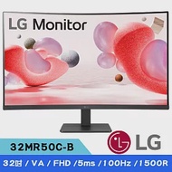 LG樂金 32MR50C-B 32吋 FHD曲面護眼窄邊框螢幕(VA/5ms/100Hz/D-sub/AMD FreeSync™)