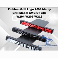 Grill Logo Emblem AMG Mercedes Logo benz W204 W205 W212 W211 GTGTR - Chrome
