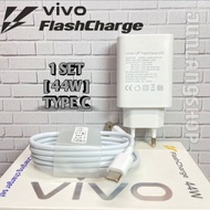 Vivo Charger 44W/44Watt Type C Flash Charge V23 V23e V25 Y27 Y36 Y35 100%Original Support Fast Charg