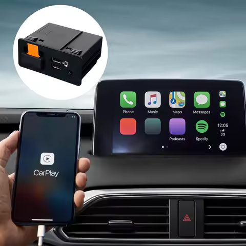 Wired CarPlay Android Auto USB Hub Adapter TK78-66-9U0C Retrofit Kit Plug and Play for Mazda 2 3 6 C