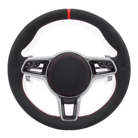 Steering Wheel fit for Porsche Cayenne Boxster Panamera Cayman 911 991 992 970 997 981 987 Alcantara