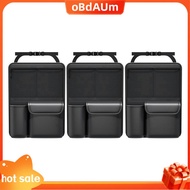 Car Trunk Leather Storage Bag Set Foldable Car Seat Back Tools Organizer Multifunctional UV Storage 