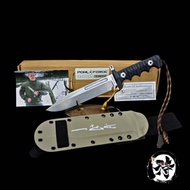 มีดเดินป่า มีดยุทธวิธี Pohl Force Quebec Two SW-Signature Edition รุ่นลิมิเต็ดอิดิชั่น วัสดุใบ