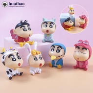 HUAIHAO Cute Cartoon Hat Crayon Shin-chan Figure Decoration Car Decoration Small Cute Personality Ca