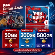 【Simkad】Simkad Tunetalk Epik+ | Tune Talk Sim Card High Speed 4G 5G Data Plan | Epik50 Epik35 Epik25