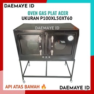 Oven Gas/Oven Gas Api Atas Bawah/Oven Bolu/Oven Roti/Oven Gas Panggang Kue/Ukuran 100x50x60Cm